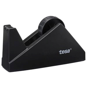 Tapedispenser sort bordmodel tesa easy cut - max 25 mm x 66 meter