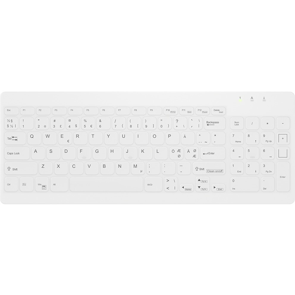 Tastatur, Cherry Active Key C7012 Medical Compact WL Hvid
