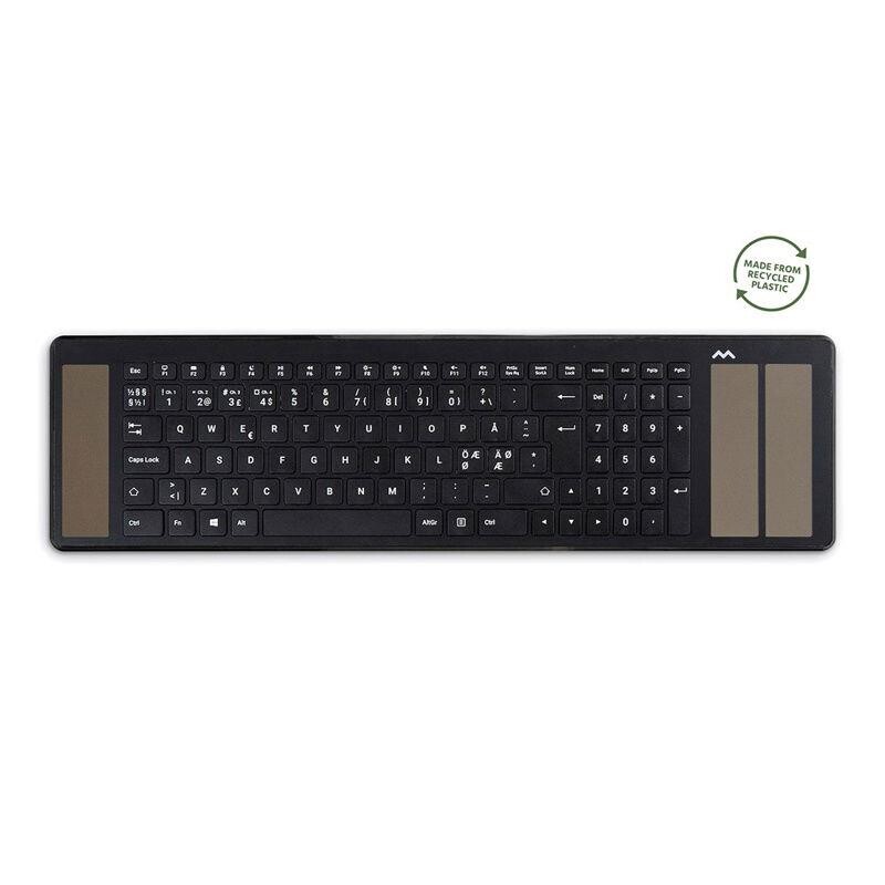 Tastatur Mousetrapper trådløs - Solar - Type Keyboard - sort
