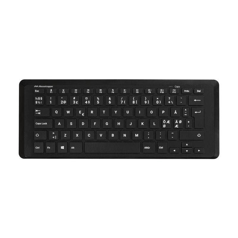 Tastatur - Mousetrapper Type Mini - trådløst - sort