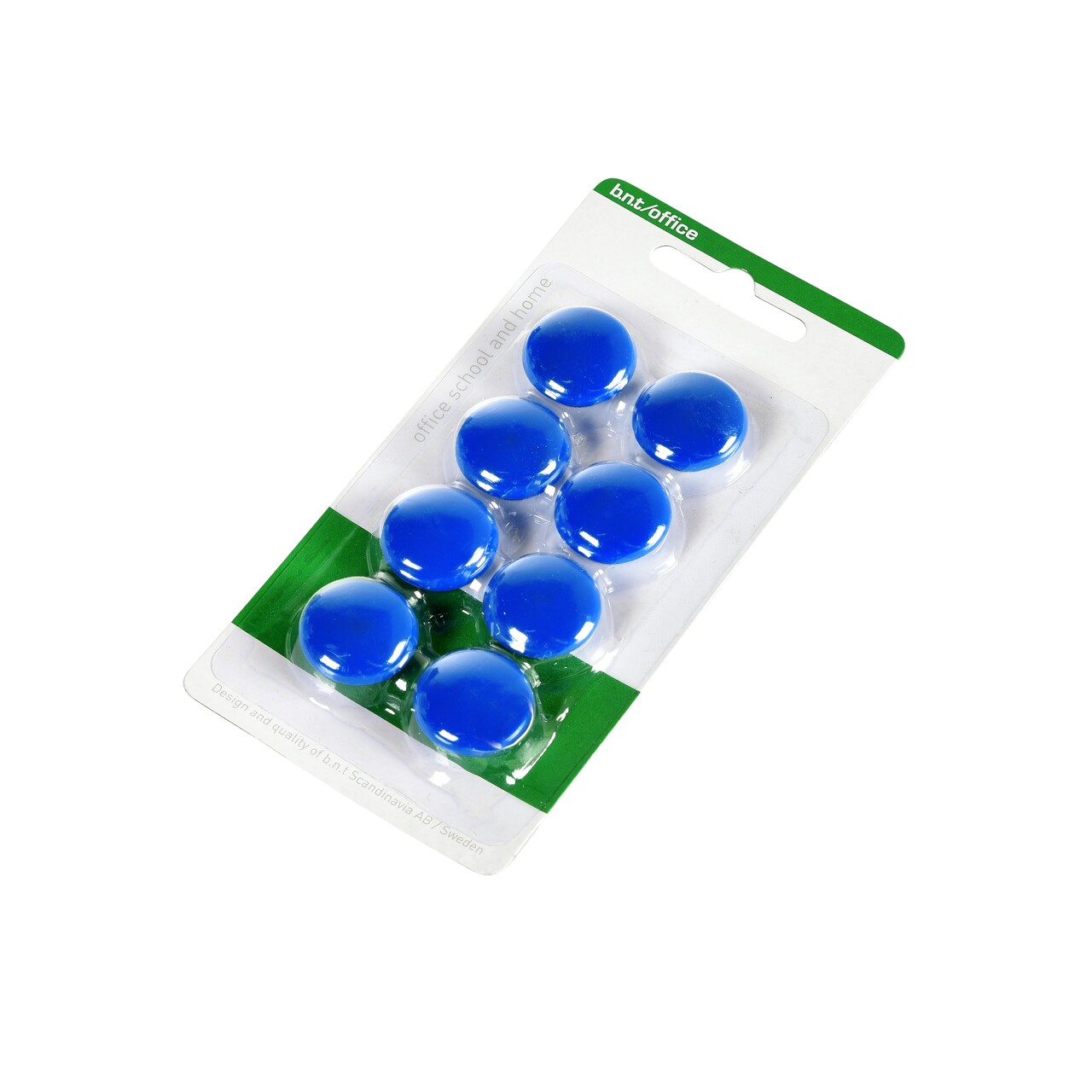 Tavle Magnet - BNT blå rund Ø 2 cm - 8 stk.