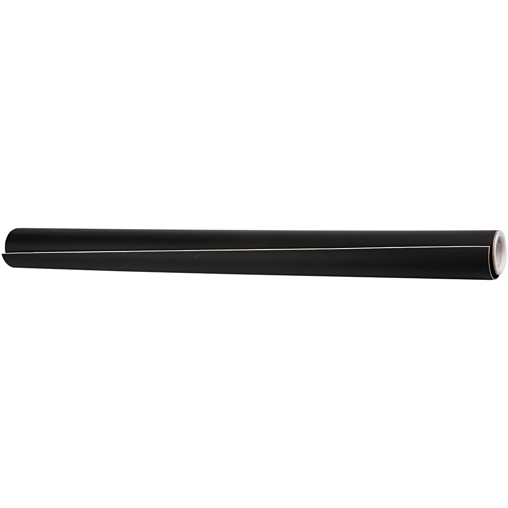 Tavlefolie til kridttavle, B: 45 cm, sort, 2m