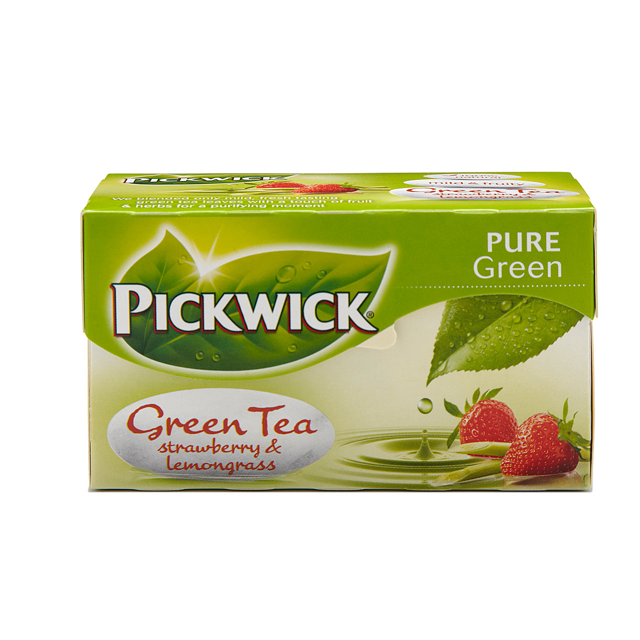 Te - Pickwick Te grøn Jordbær+Citron citrongræs - 20 breve