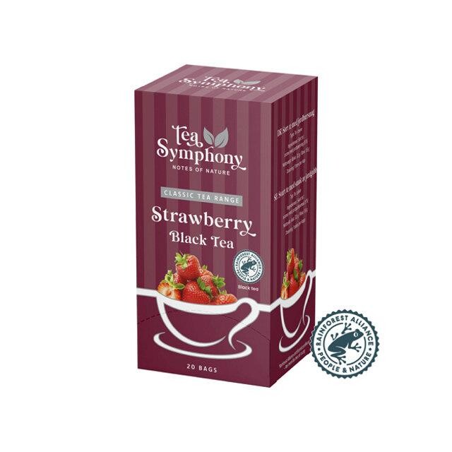 Te - Symphony BKI strawberry tea 20breve pr pakke RFA