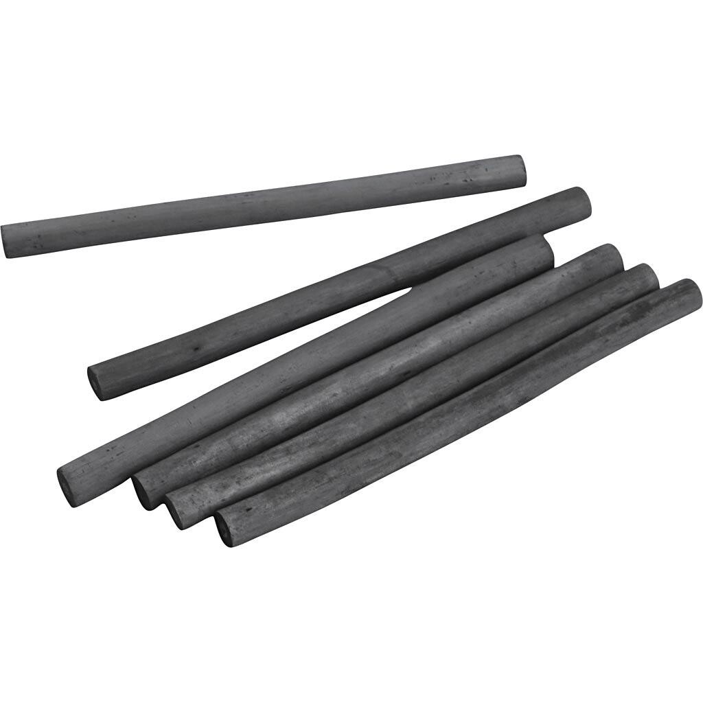 Tegnekul, L: 115 mm, diam. 10 mm, hård, 6 stk./ 1 pk.