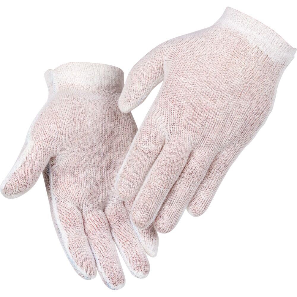 Tekstilhandsker - ABENA str. 7 - Hvid - Bomuld/polyester - 600 par