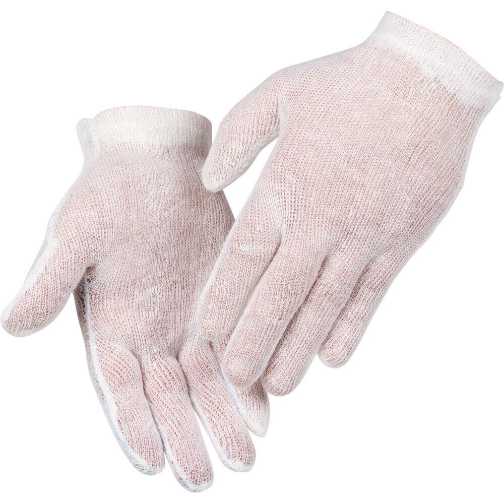 Tekstil handske - ABENA interlock - hvid - str. 9 - 12 par