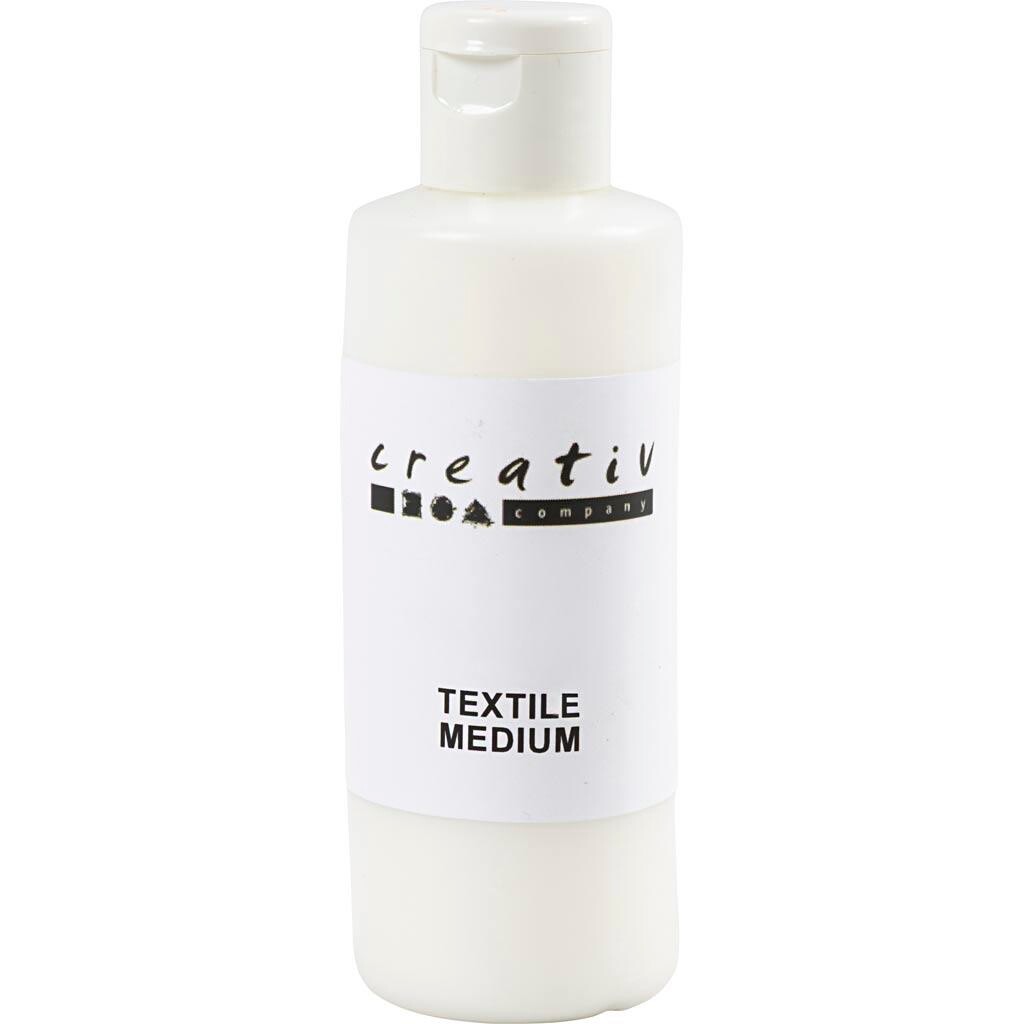 Tekstilmedium, Blandes med akrylmaling, transparent, 80 ml/ 1 fl.