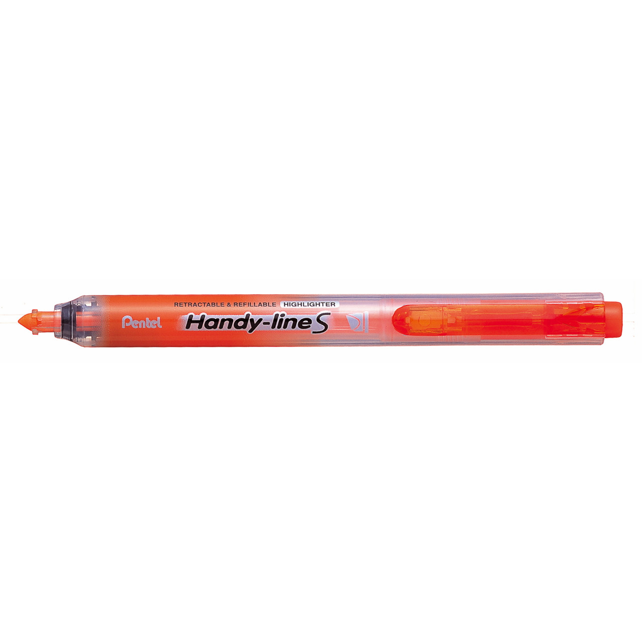 Overstregningstusch Pentel Handyline S - Orange med trykknap SXS15-FO - 12 stk