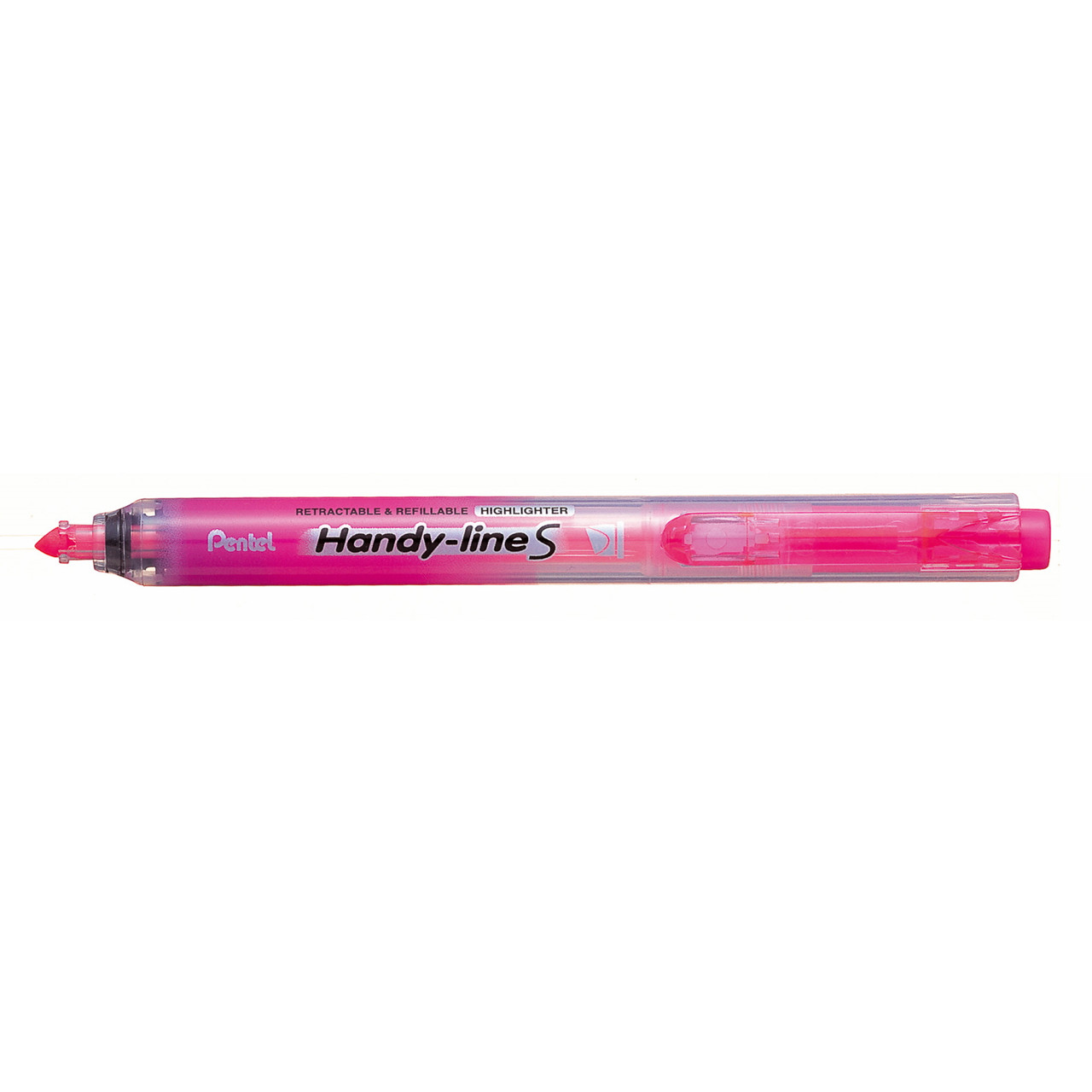 Overstregningstusch Pentel Handyline S - Pink med trykknap SXS15-PO - 12 stk