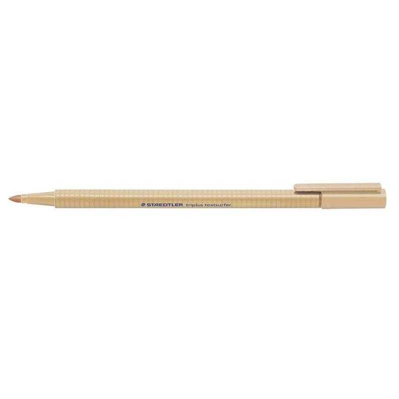 Overstregningspen - Tekstmarker - Staedtler - 362 Triplus - 1-4mm - Sand - 10 stk