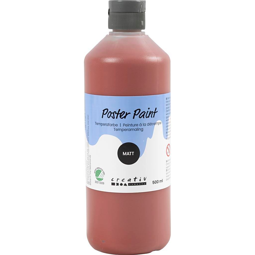 Temperamaling, mat, halvdækkende, beige, 500 ml/ 1 fl.