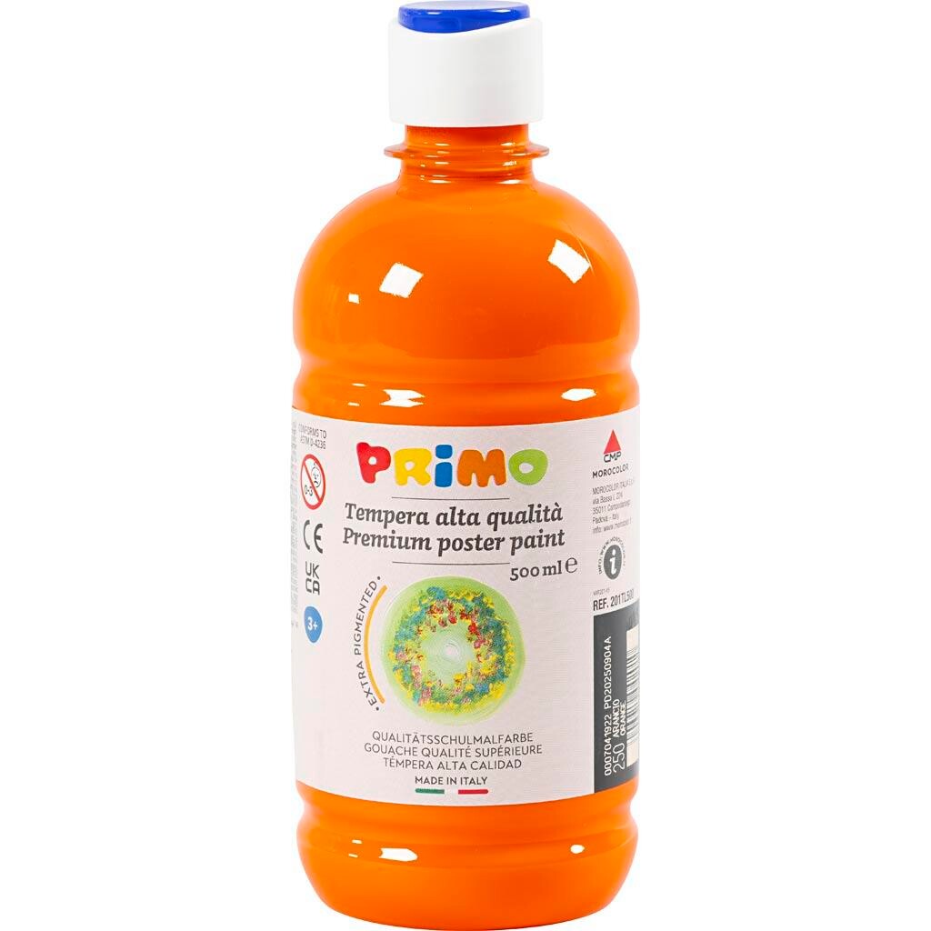 Temperamaling Mat, orange, 500 ml/ 1 fl.