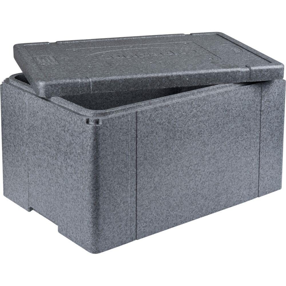 Termokasse, 60x40x32cm, grå, EPS, 1-rums, 56,8 L, standard, 1/1 GN - 3 stk