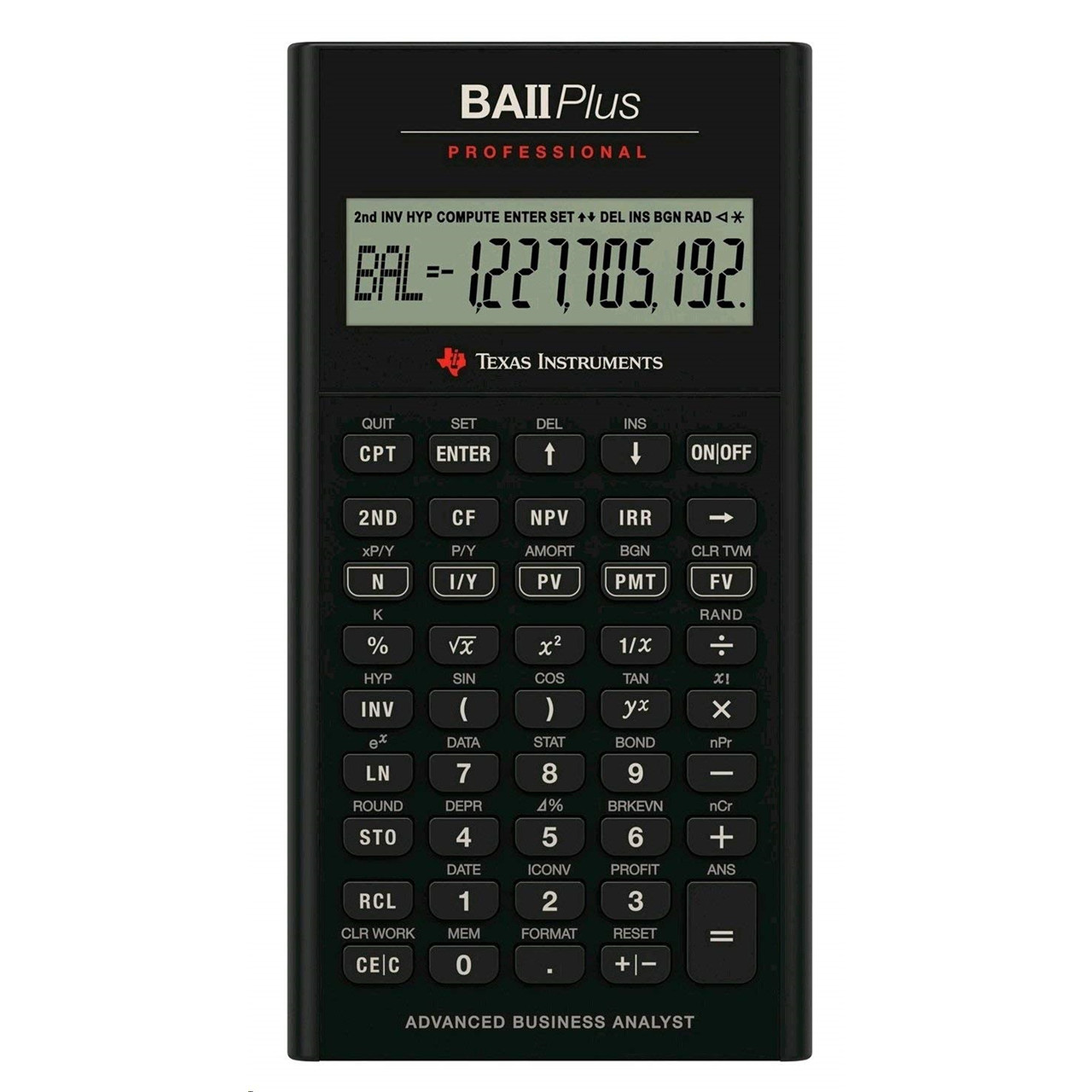 Texas Instruments BA II Plus Pro financial calculator uk manual