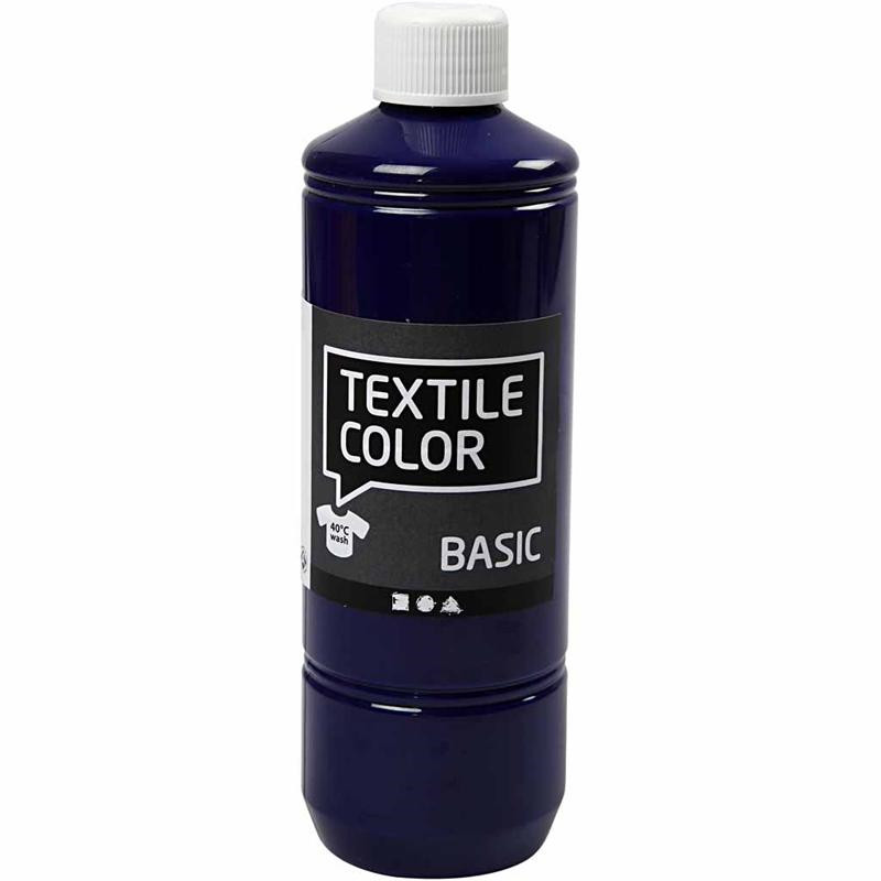 Tekstilfarve - Textile Color brilliant blå - 500ml