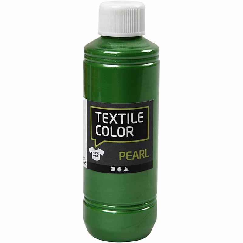 Stof farve Textile Color, brilliant grøn, pearl, 250ml