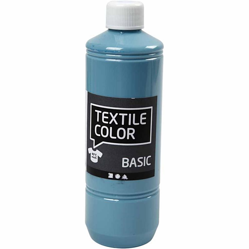 Tekstilfarve - Textile Color - Dueblå - 500 ml