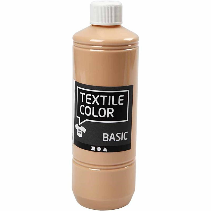 Tekstilfarve - Textile Color - Lys hudfarvet - 500 ml
