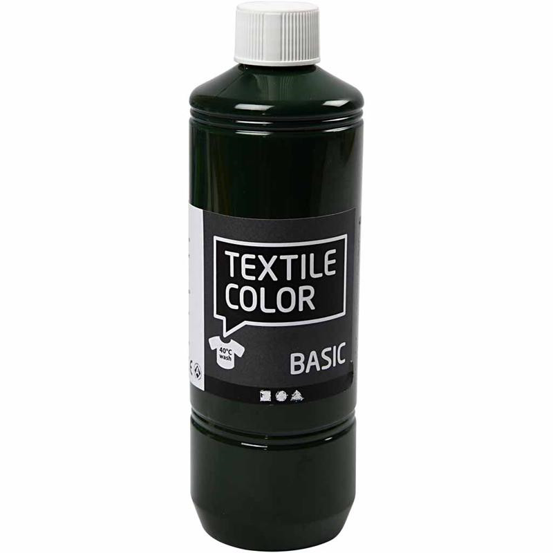 Tekstilfarve - Textile Color olivengrøn - 500ml