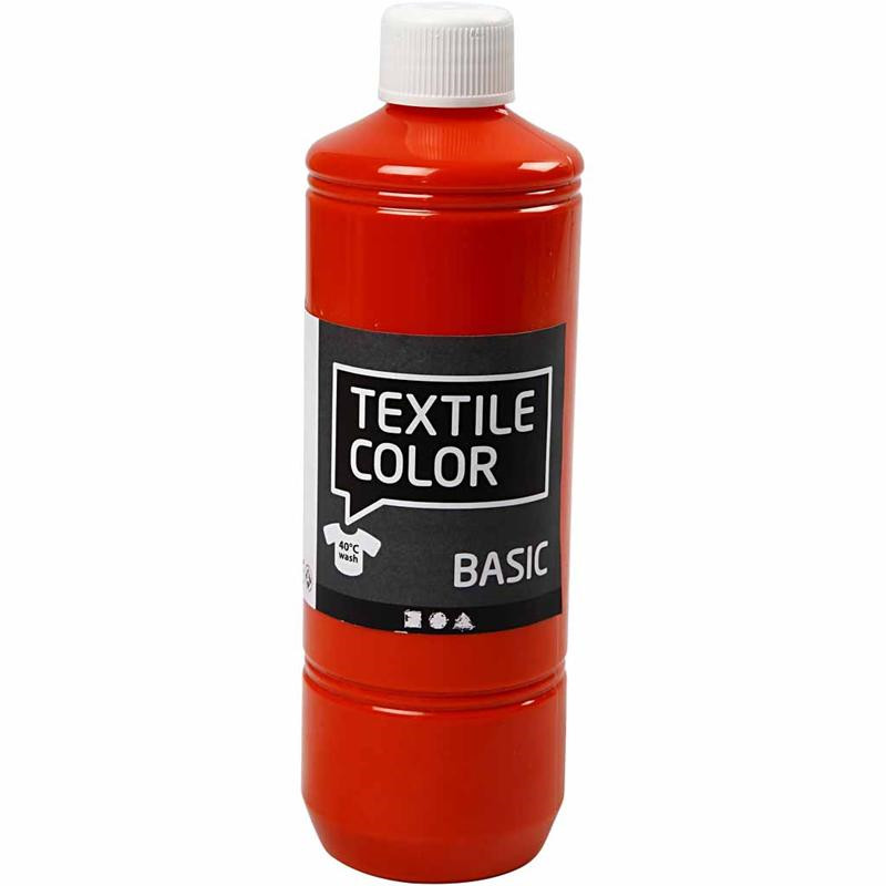 Tekstilfarve - Textile Color orange - 500ml