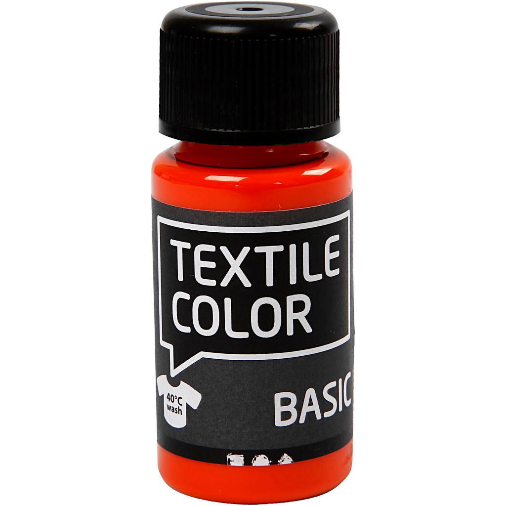 Tekstilfarve - Textile Color orange - 50ml
