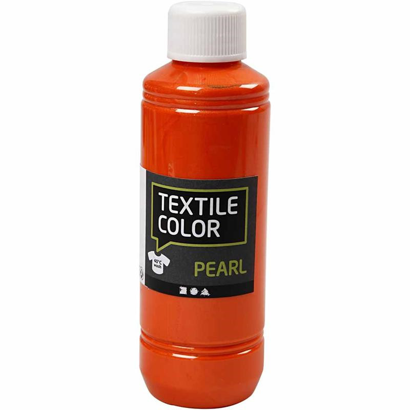 Stoffarve Textile Color, orange, pearl, 250 ml