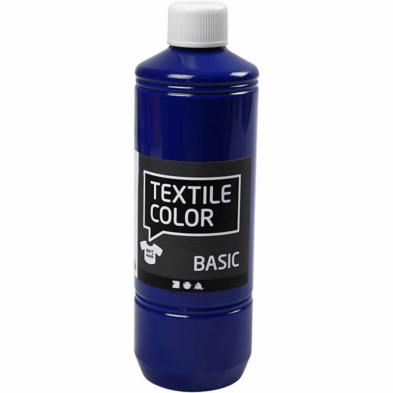 Tekstilfarve - Textile Color primær blå - 500ml