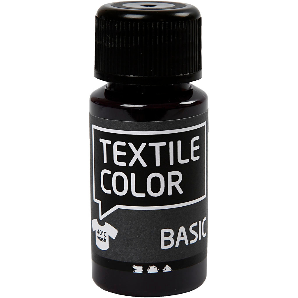 Tekstilfarve - Textile Color rød violet - 50ml