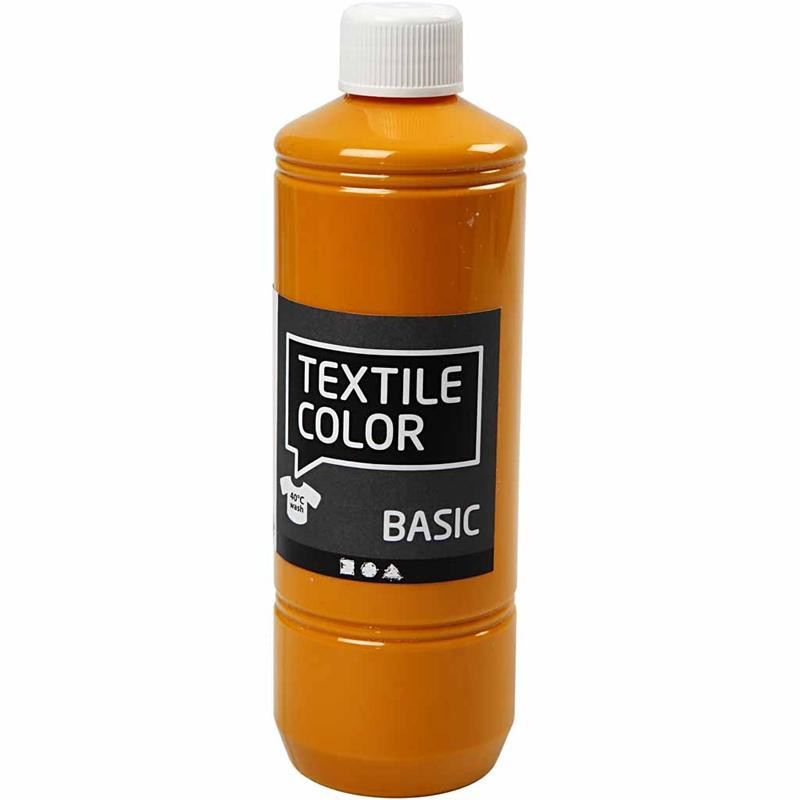 Tekstilfarve - Textile Color sennepsgul - 500ml