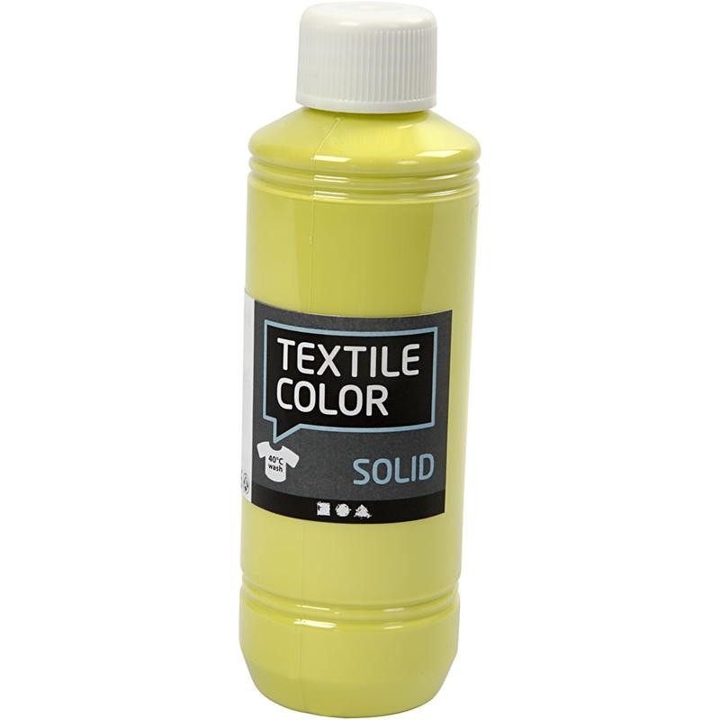 Tekstilfarve - Textile Solid kiwi dækkende - 250ml