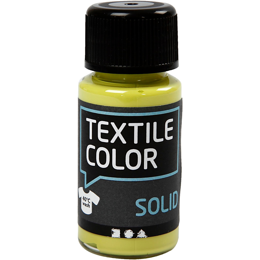Tekstilfarve - Textile Solid kiwi dækkende - 50ml