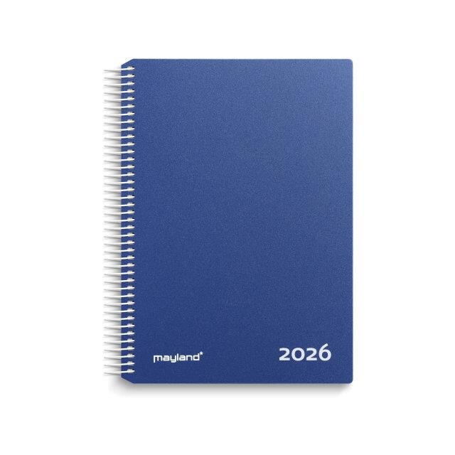 Spiralkalender 2026, blå PP-plast 26 2180 20