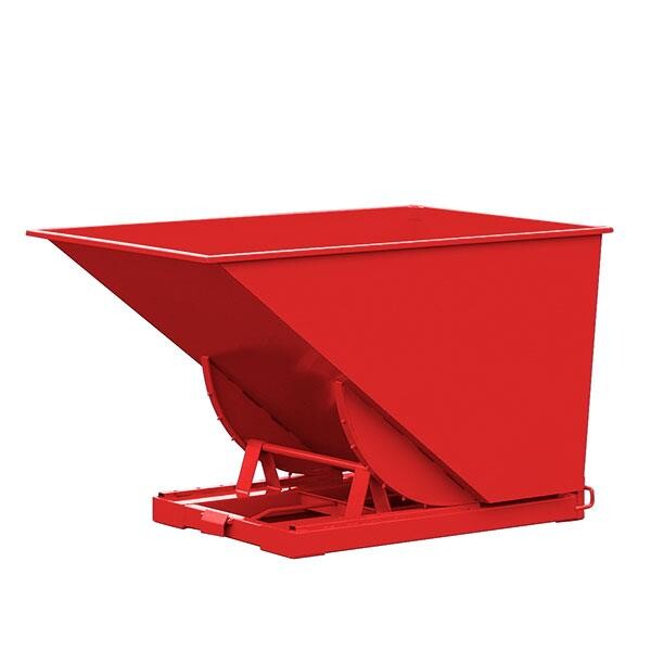 Tipcontainer Std 1600l 2000kg Rød
