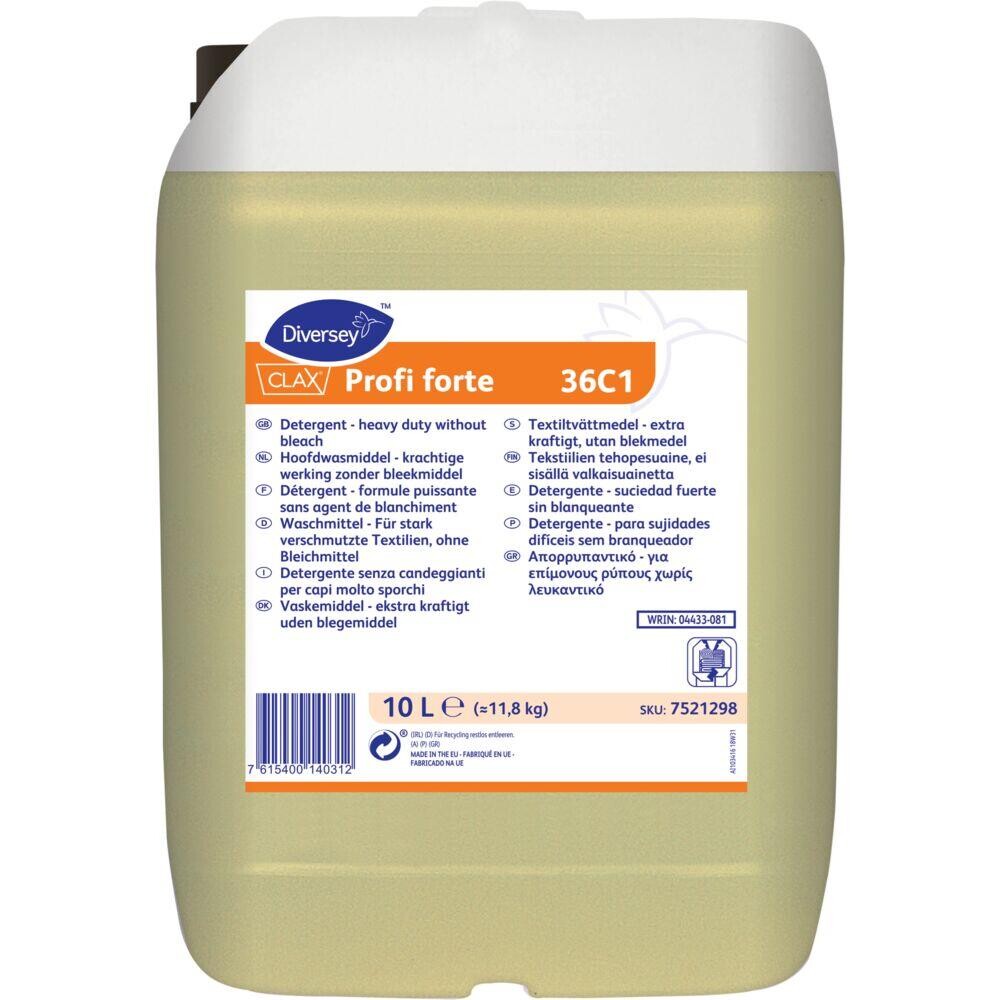 Tøjvask - Diversey Clax Profi Forte 36C1 10 l - Flydende - Med parfume - Uden farve