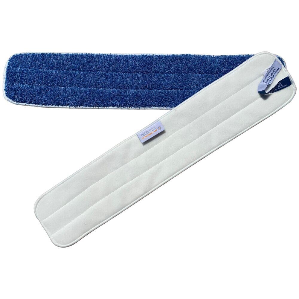 Tør- fugt- og vådmoppe mikrofiber- polyester Micro Pro 60 cm med velcro - 5 stk