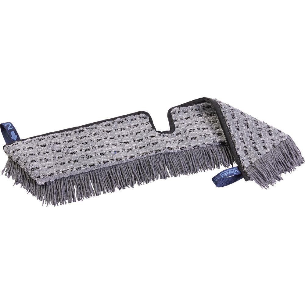 Tør-, fugt- og vådmoppe Vileda Swep Duo r-MicroCombi Pro grå polyester PP 65 cm m. lommer