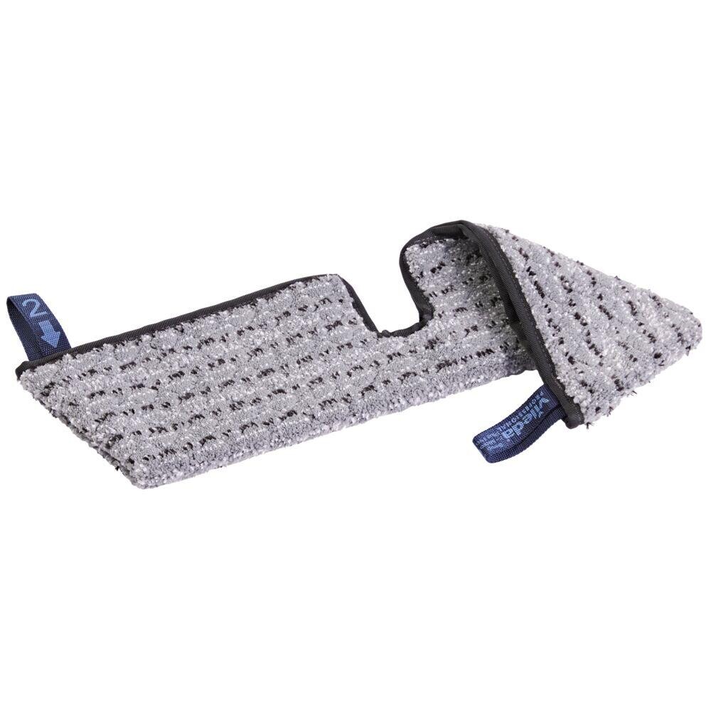 Tør-, fugt- og vådmoppe, Vileda Swep Duo r-MicroPlus Pro, grå, polyester/PP, 50 cm, med lommer