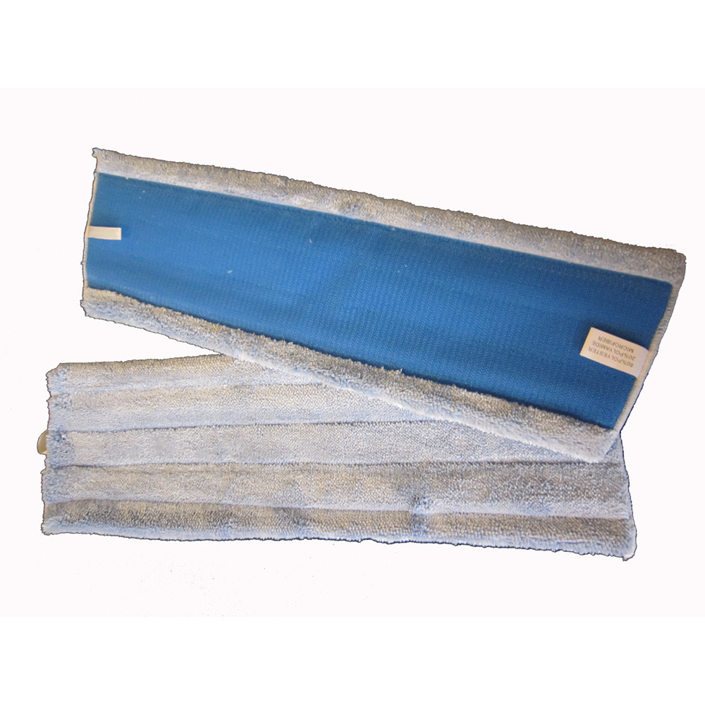 Gulvmoppe - tørmoppe microfiber - 45 cm - med velcro
