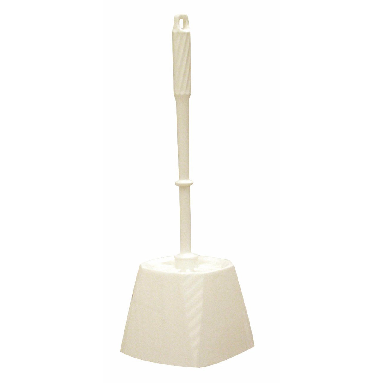 Toiletbørste med skål - Hvid 39 cm