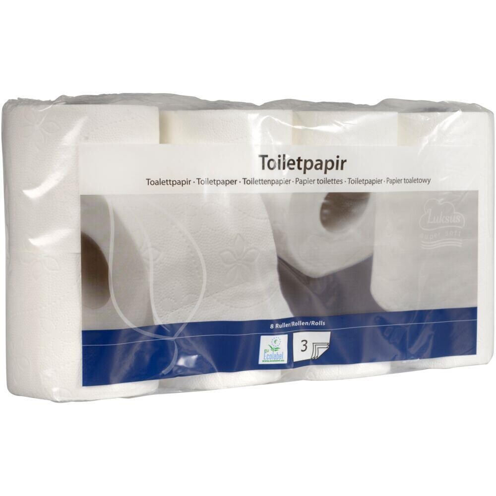Toiletpapir, 3-lags, nyfiber - 64 ruller