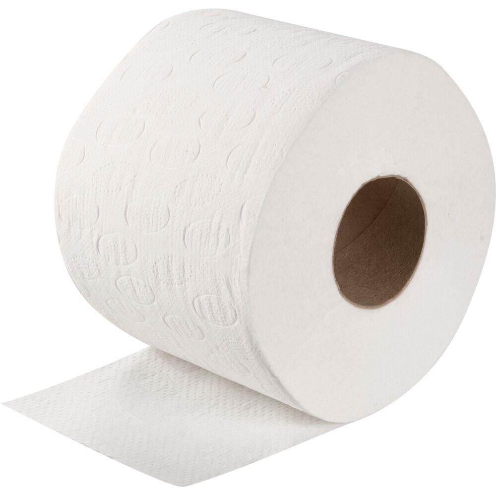 Toiletpapir - ABENA Care-Ness Excellent - 3-lags, 38m x 9cm , Ø12,5cm, hvid, nyfiber - 72 ruller
