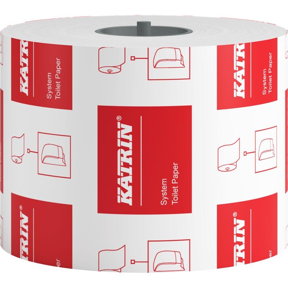 Toiletpapir, Katrin Classic, 2-lags, 92m x 11,5cm, Ø13,5cm, hvid, blandingsfibre - 36 ruller