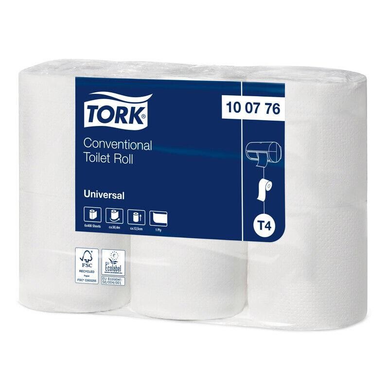 Toiletpapir - Tork 100776 - Universal - T4 - 1-lags - 50,4m - 48rul/kar