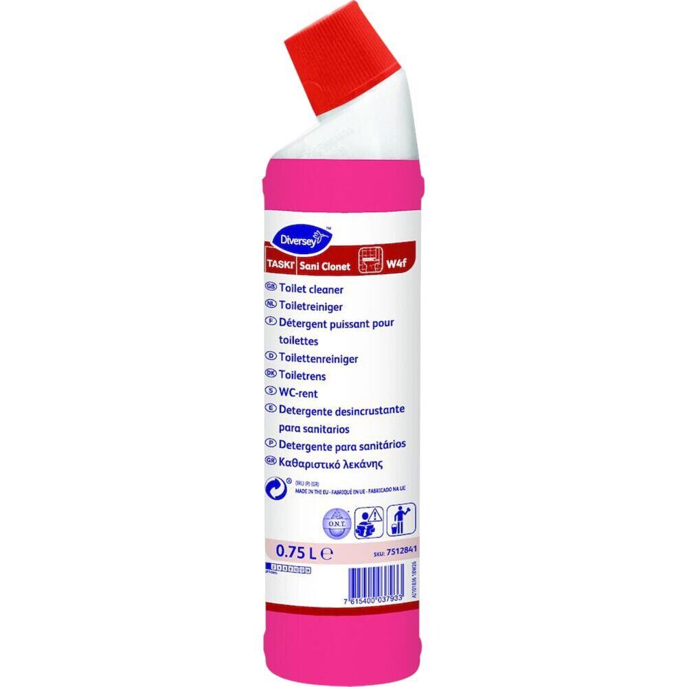 Toiletrens - Diversey TASKI Sani Clonet W4f 750 ml - Med farve og parfume