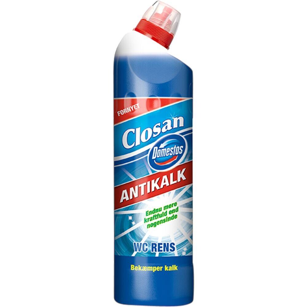 Toiletrens - Domestos Anti-Kalk Blå 725 ml - 12 stk