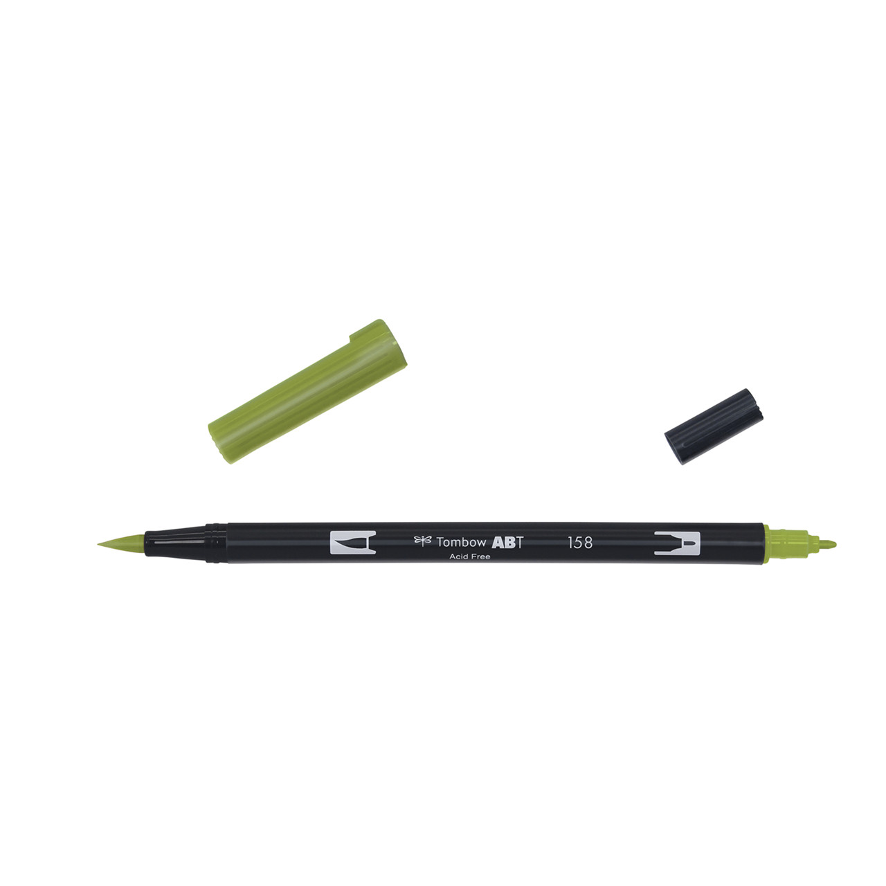 6 stk. Tombow ABT Dual Brush 158 dark olive