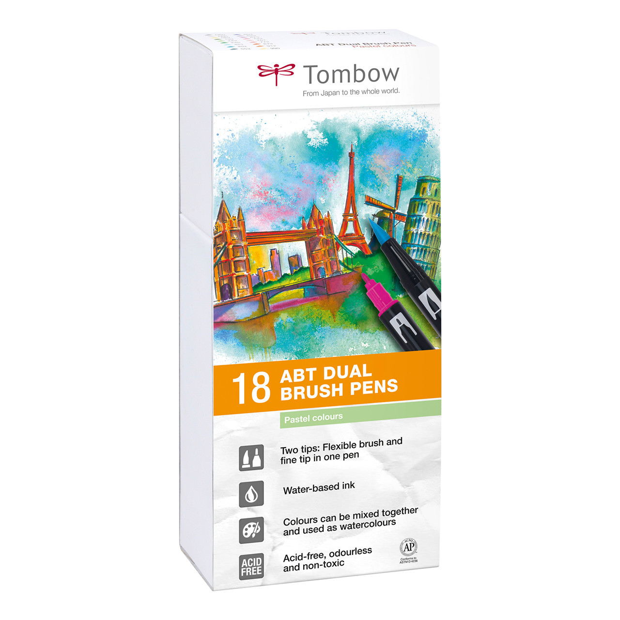 Tombow ABT Dual Brush 18P-5 Pastell colours