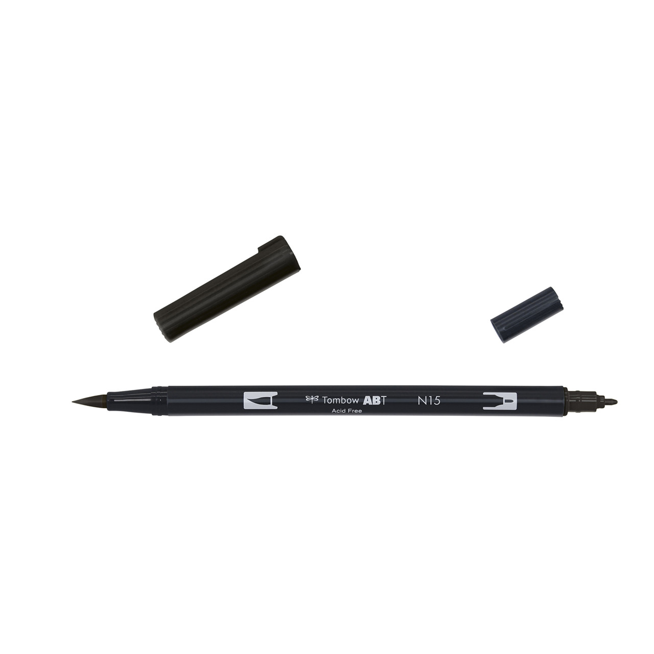 6 stk. Tombow ABT Dual Brush sort - Køb minimum 6 stk.