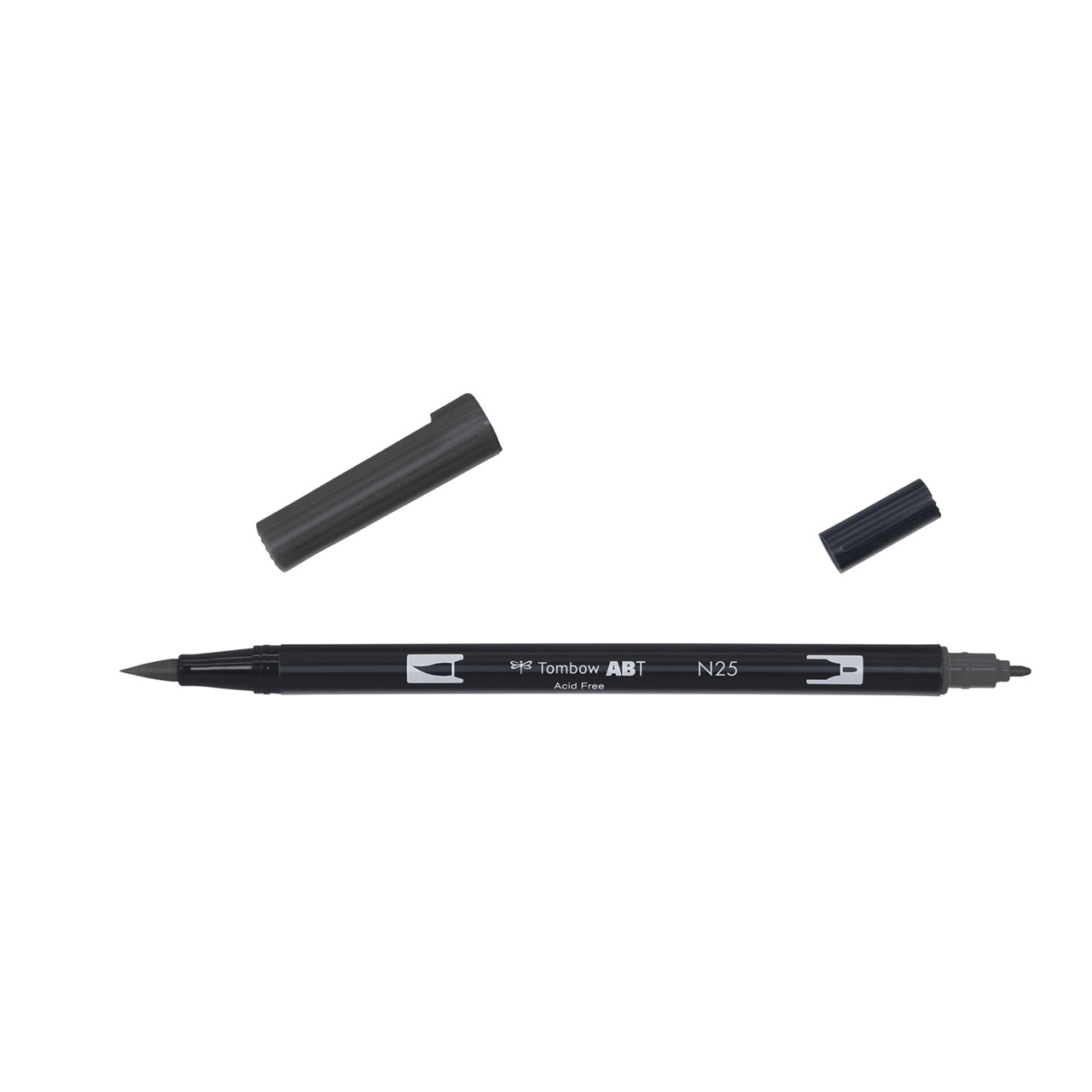 6 stk. Tombow ABT Dual Brush lamp black
